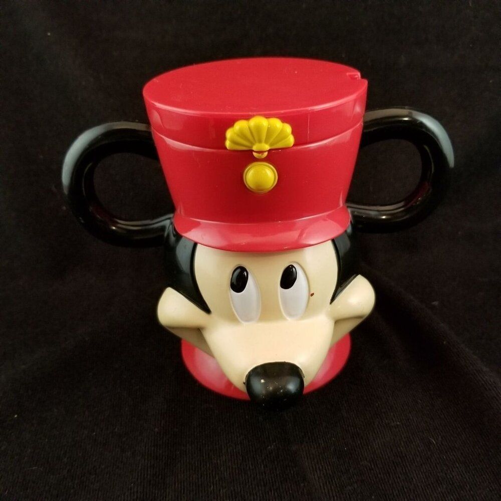 Vintage 1988 Disney On Ice Mickey Mouse Band Leader Souvenir Mug 4.75"